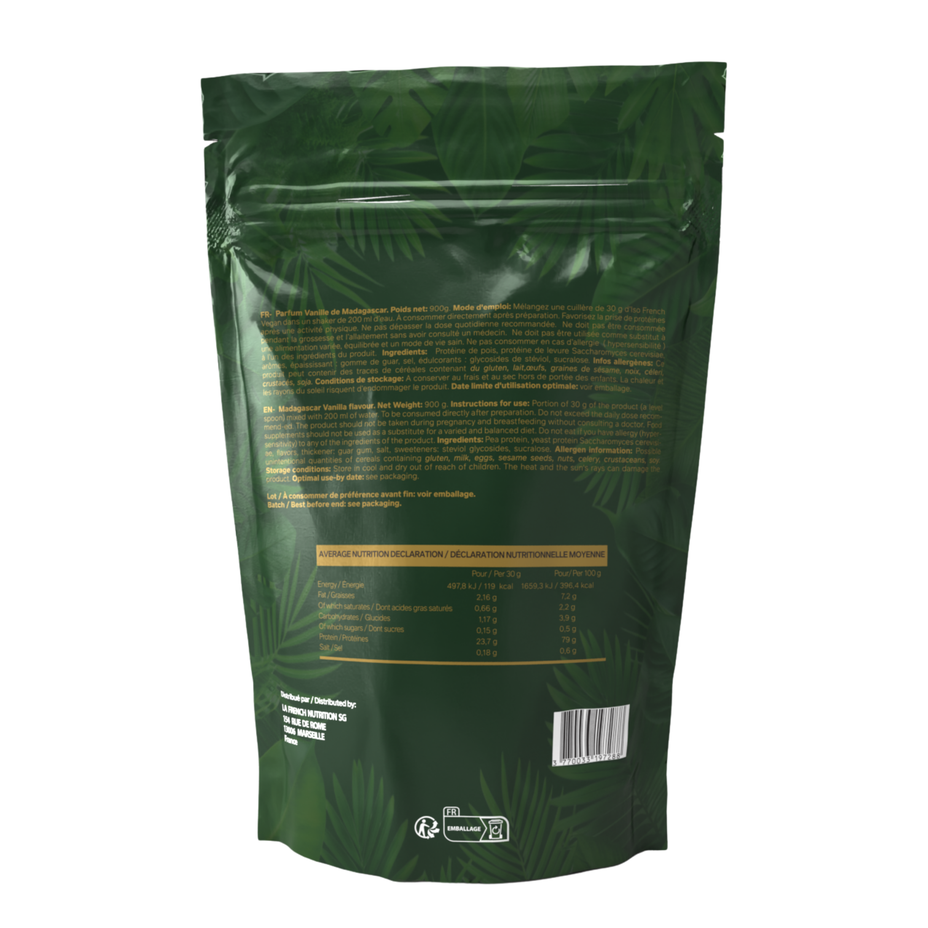 ISO FRENCH 900gr - VEGAN