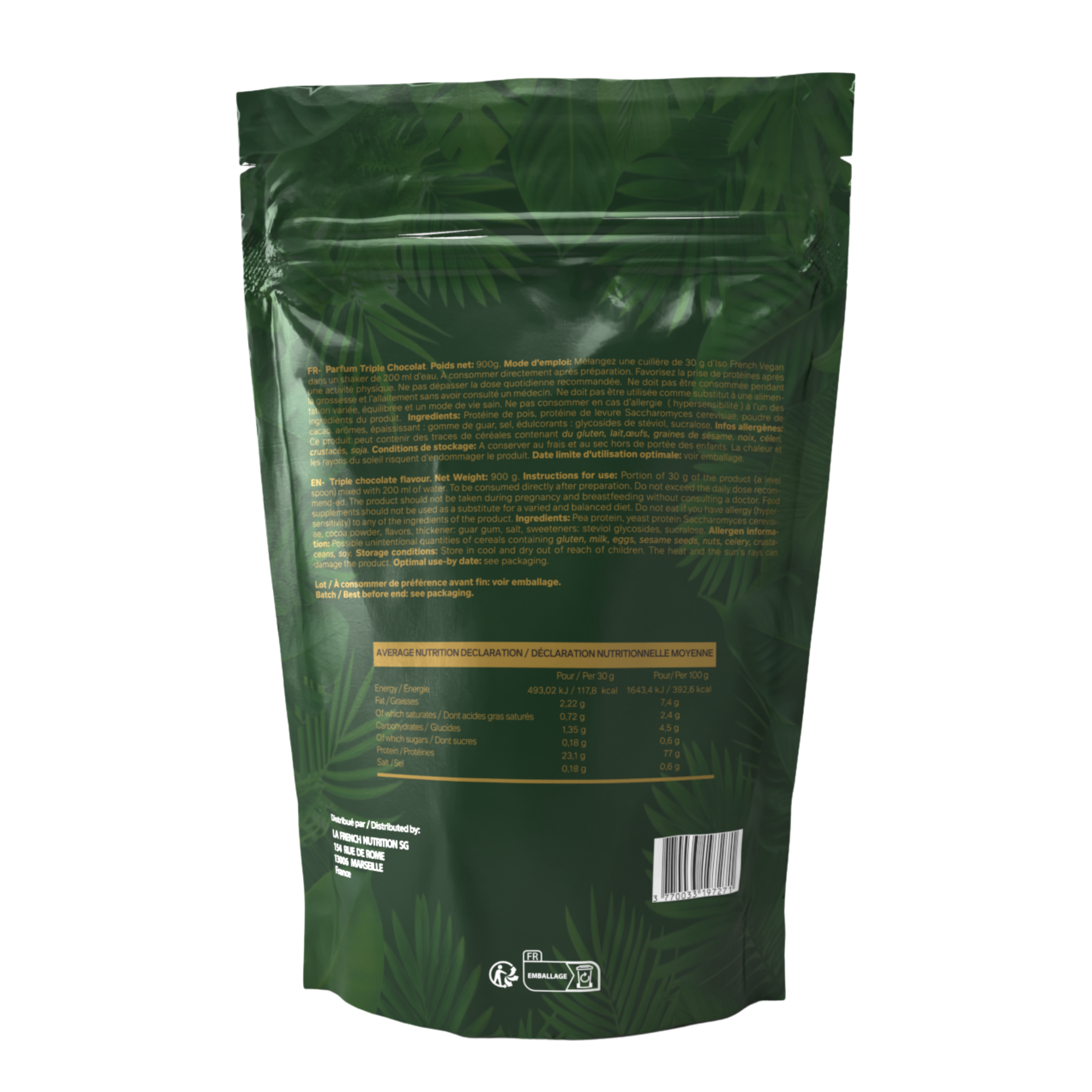 ISO FRENCH 900gr - VEGAN