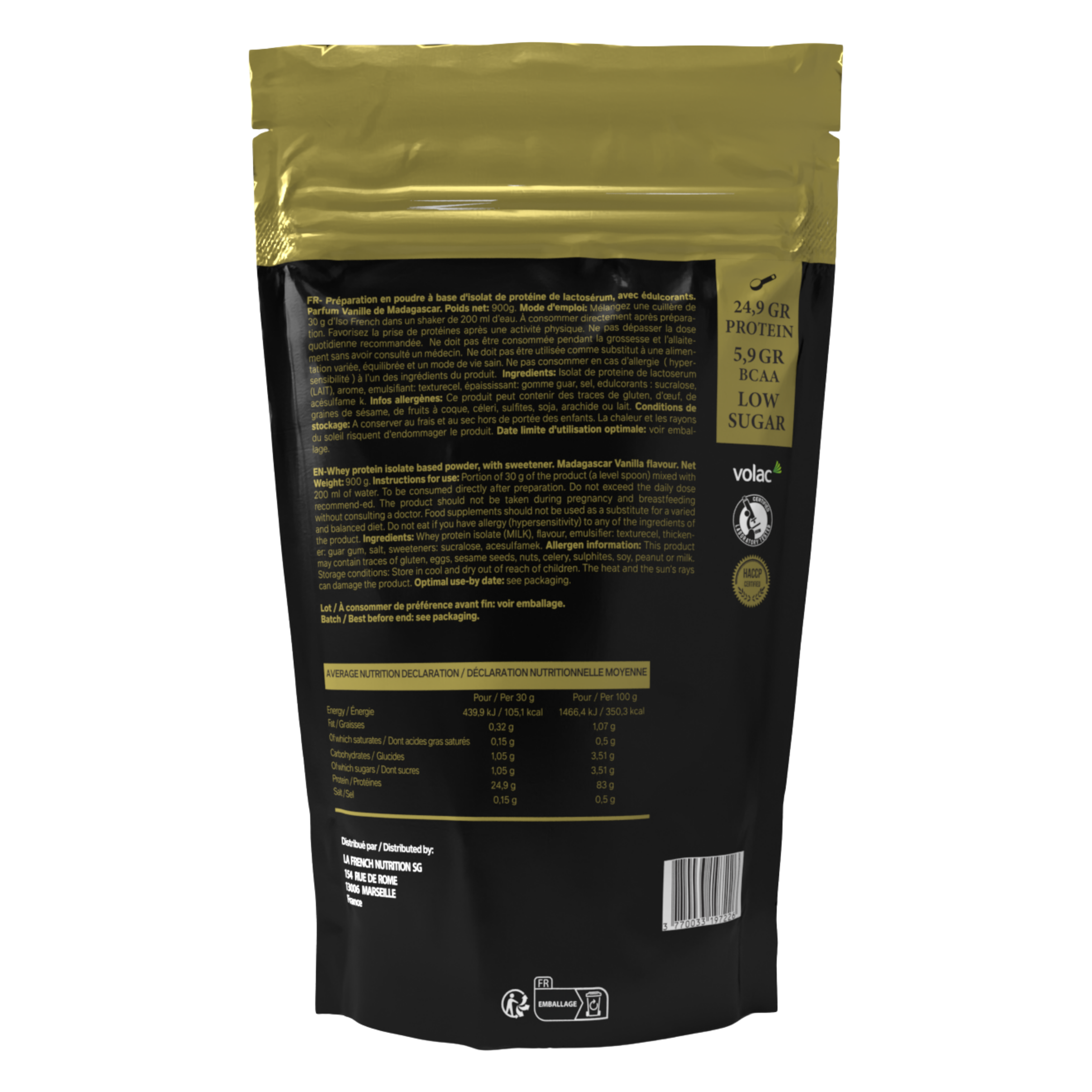 ISO PROTEIN 900gr - VOLAC®️