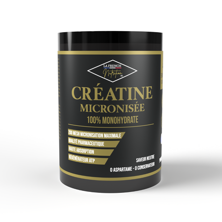 FRENCH CRÉATINE 100% MONOHYDRATE MICRONISÉE - LA FRENCH NUTRITION SG