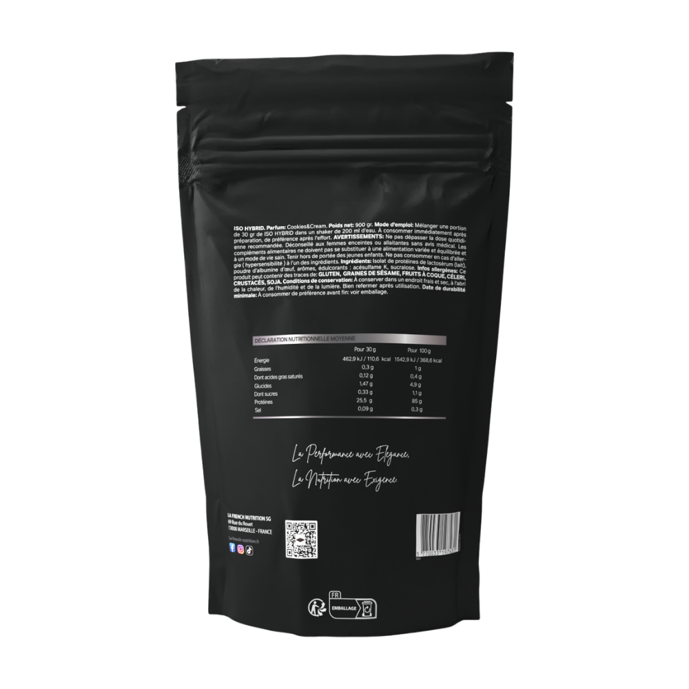 ISO HYBRID – ISOLAT DE PROTÉINES PREMIUM