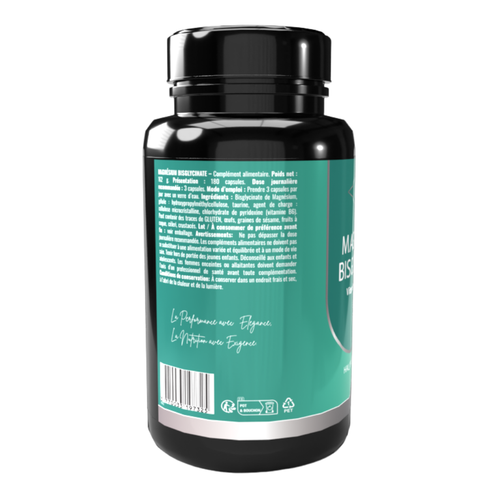 MAGNÉSIUM BISGLYCINATE - Vitamine B6 + Taurine