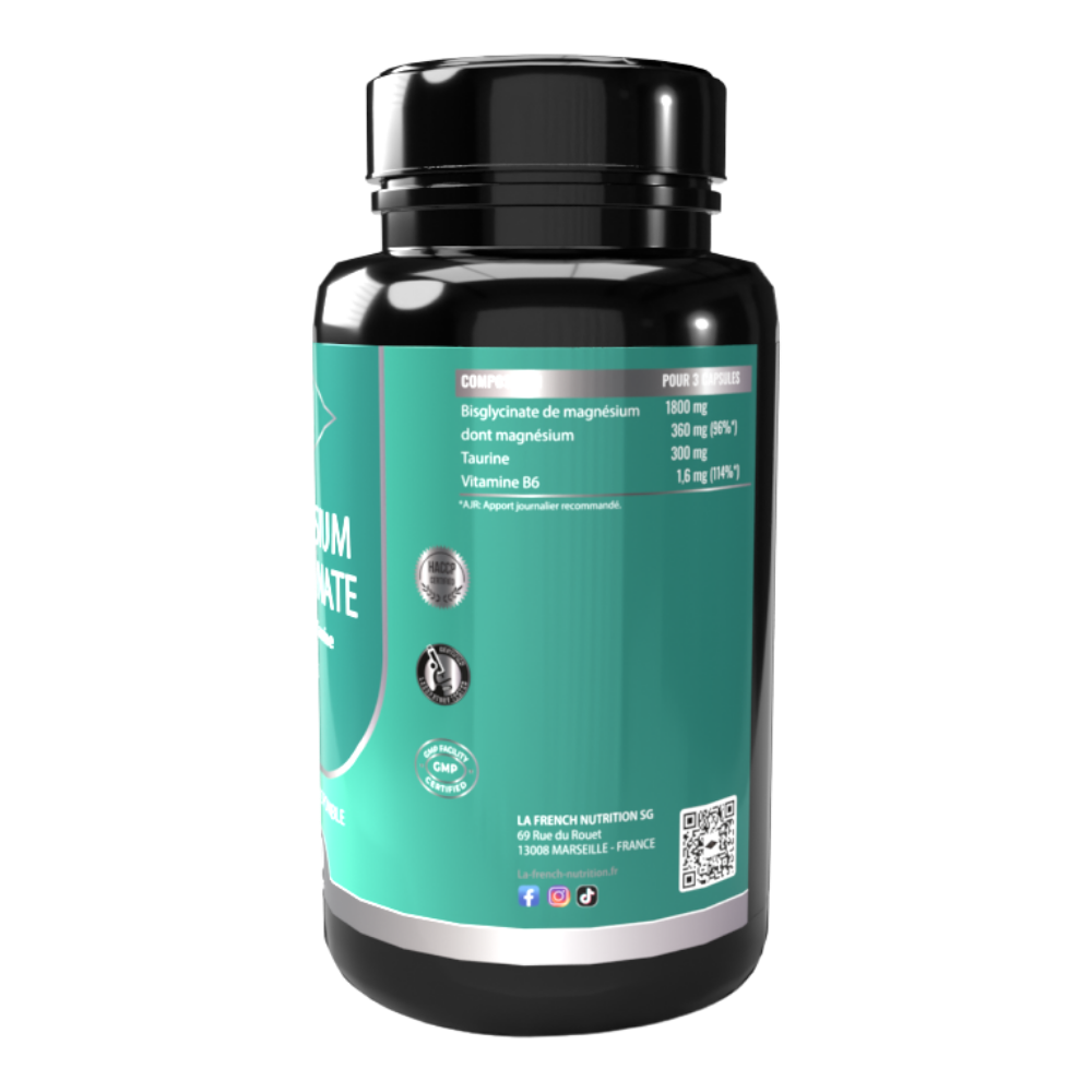 MAGNÉSIUM BISGLYCINATE - Vitamine B6 + Taurine